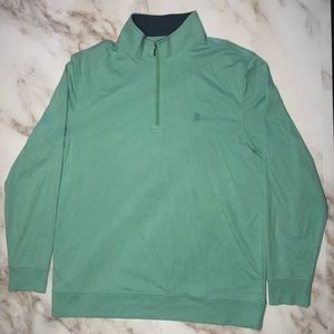 IZOD Men’s L Seafoam Green 1/4 Zip Sweater
